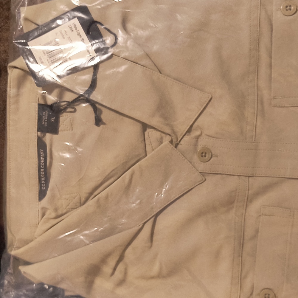 NWT C.C. Filson ultra light short sleeve shirt